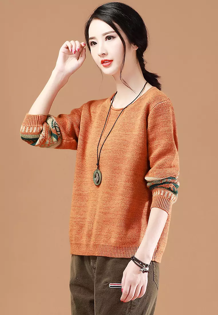 Girls orange outlet sweater