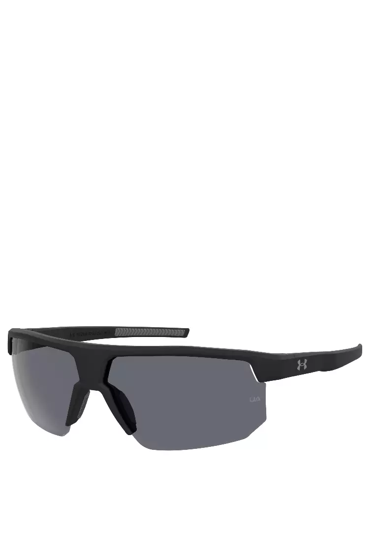 UNDER ARMOUR Sunglasses UA DRIVEN/G-O6W-M9, Rectangular Sharp with Matte Black Grey color