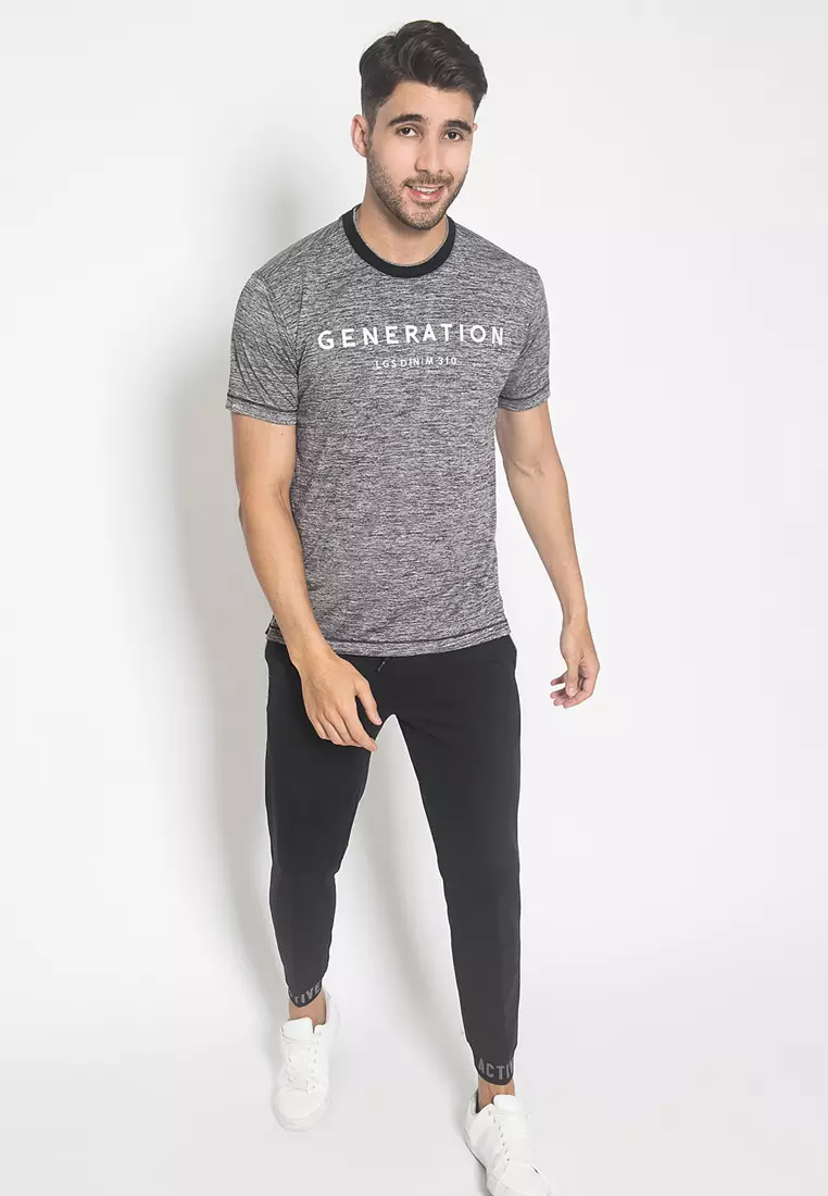 LGS - Kaos Casual Pria -  Multi Produk - Lengan Pendek - T-Shirt Man - Katun Nyaman