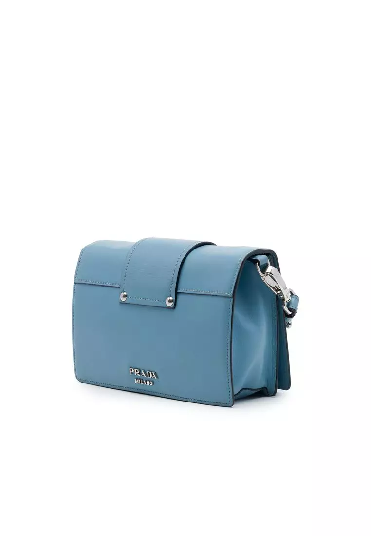 Pre-Loved Prada City Calf Plex Ribbon Crossbody