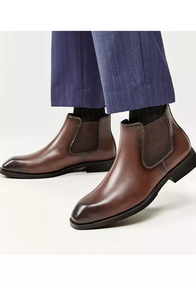 Business Leather Chelsea Boot KB25M01