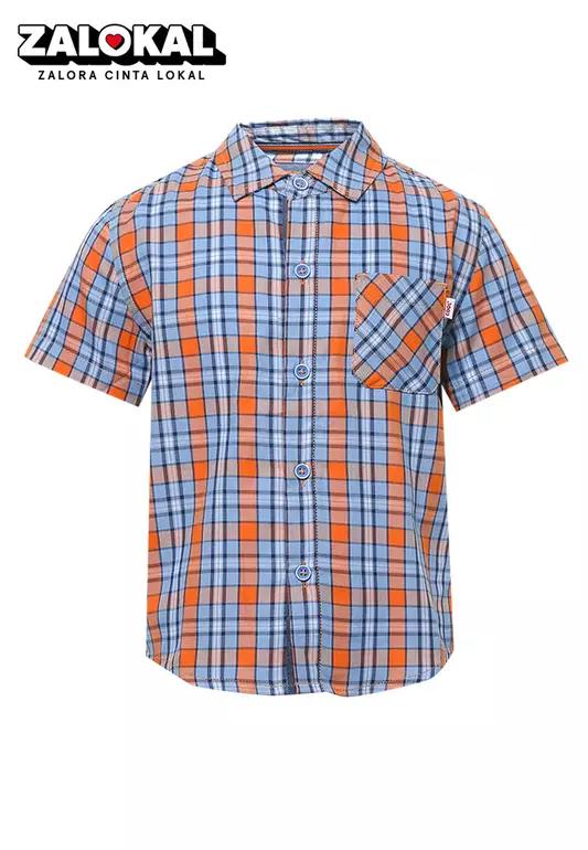 Kemeja Krah Biasa Short Sleeve