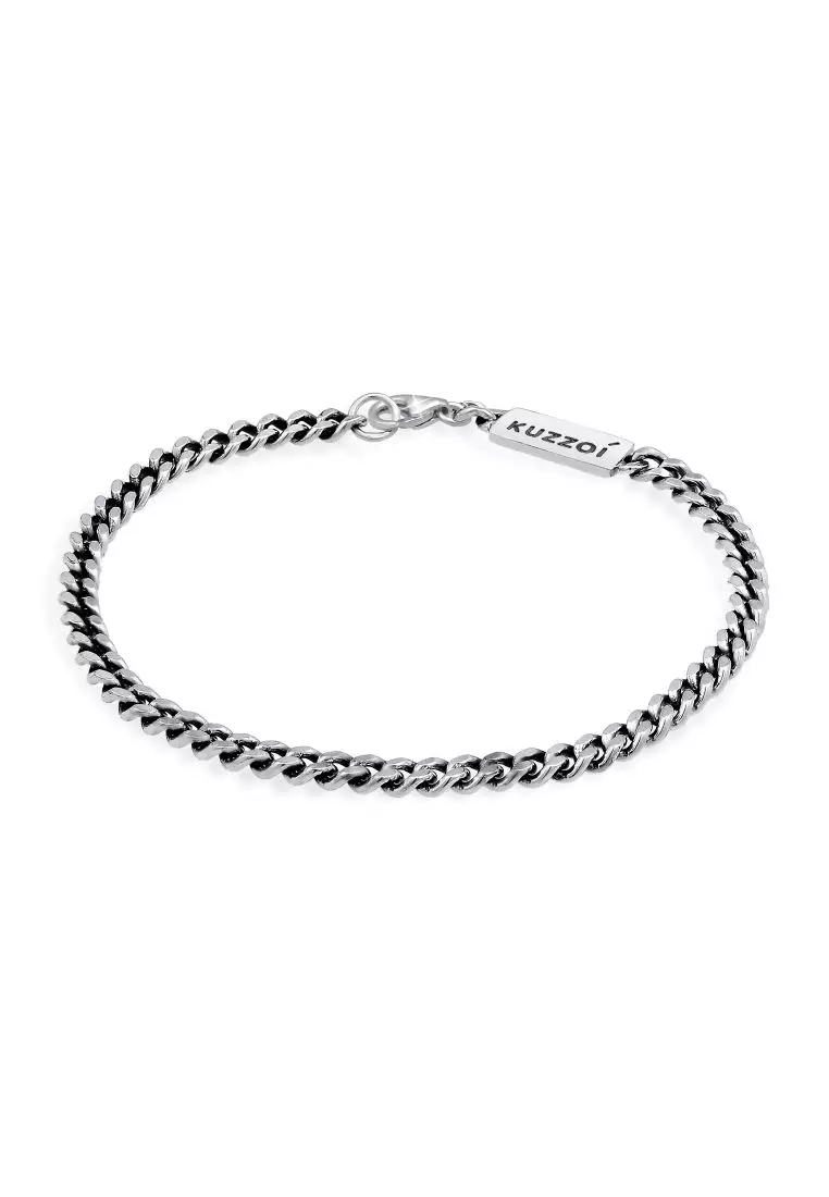 silver sterling bracelet for men