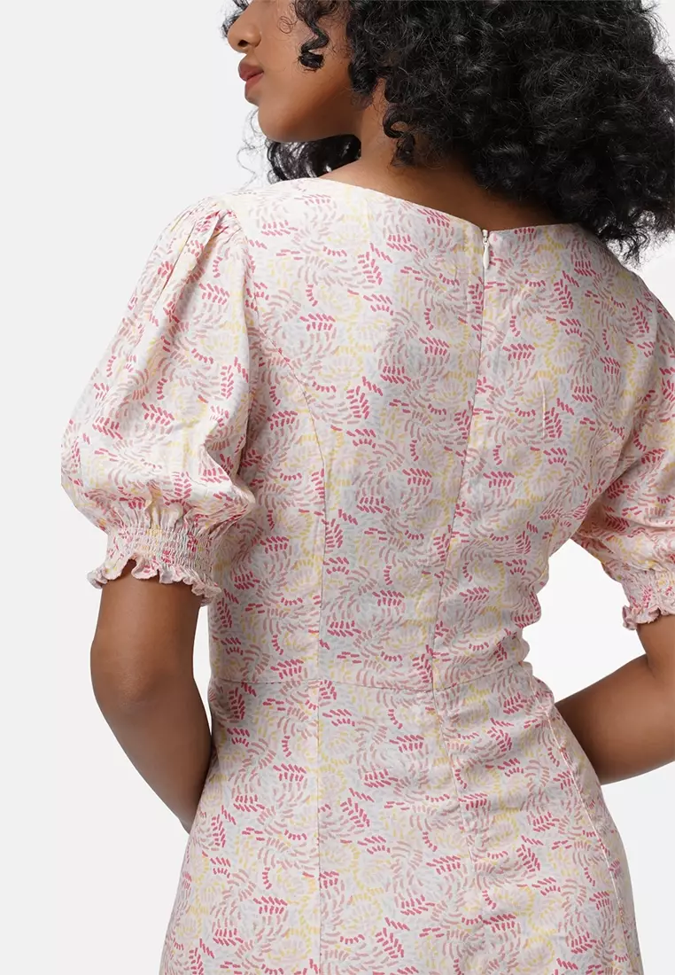 Confetti Print Short Dress