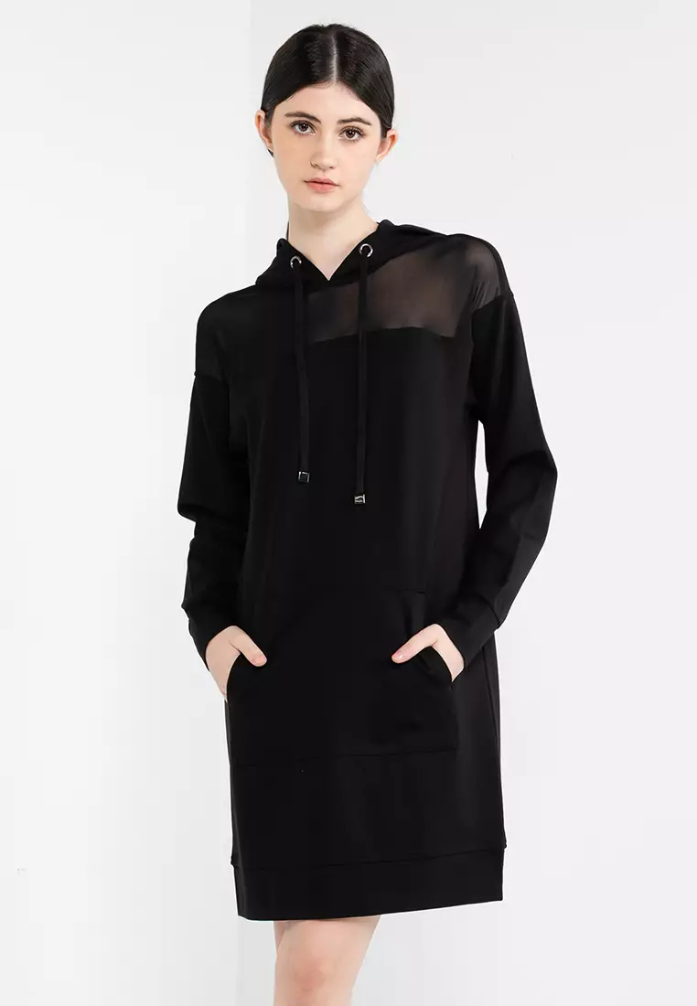 Calvin klein hooded dress deals