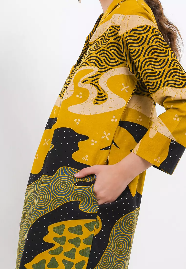 BATIK TALENTA EXCLUSIVE batik wanita blous YELLOW GRIL K