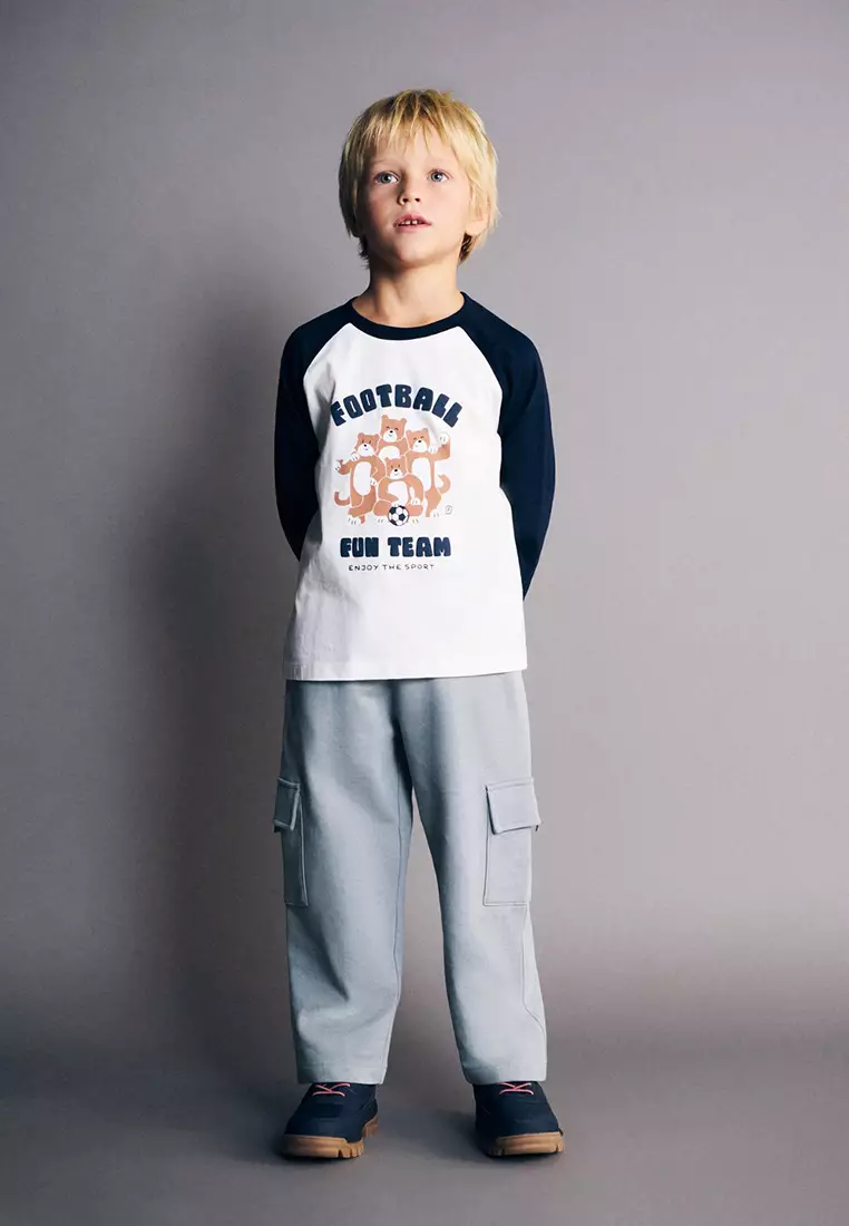 Cotton Cargo Jogger Pants