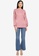 JACQUELINE DE YONG pink Bella Long Sleeve Sweatshirt F4295AA4A49DEEGS_3