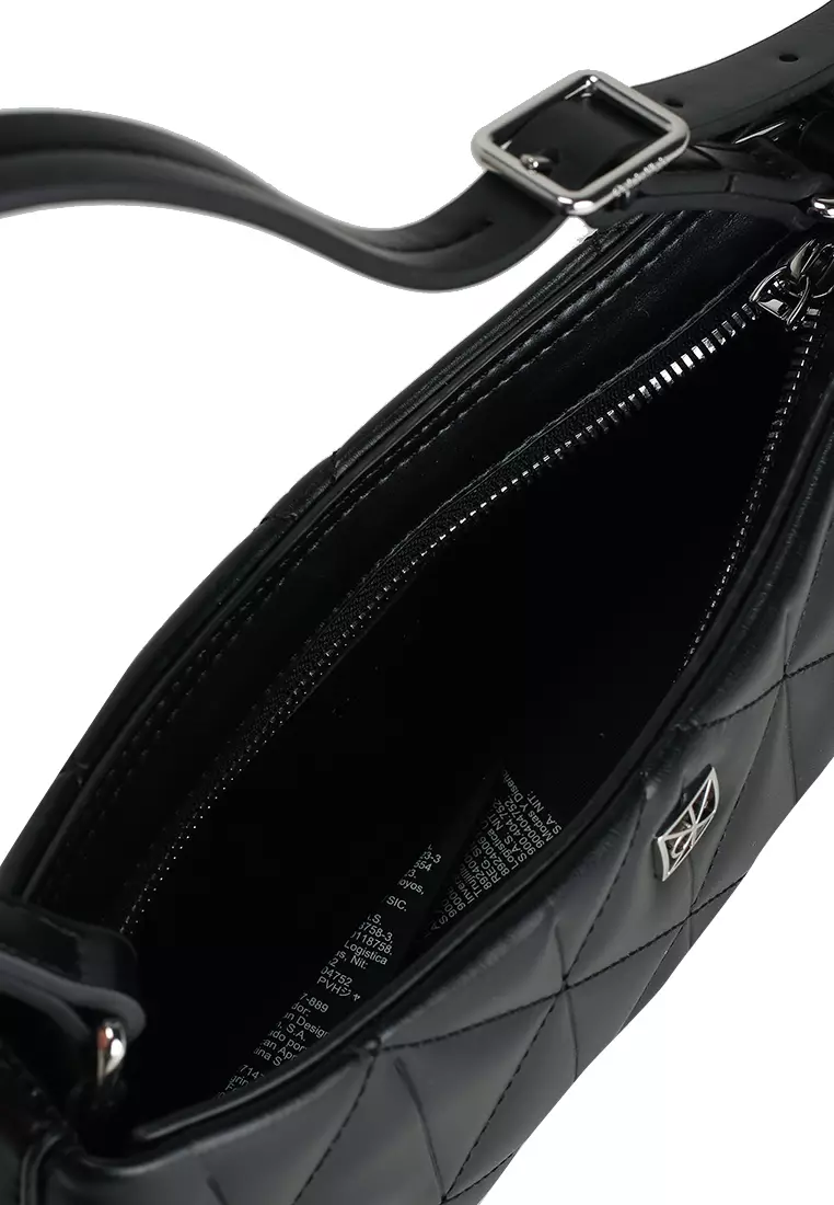 Quilted Emblem Logo Small Shoulder Bag - Calvin Klein Accessories