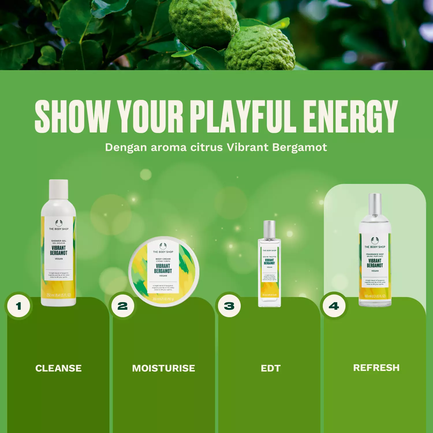 Vibrant Bergamot Body Mist 100ml