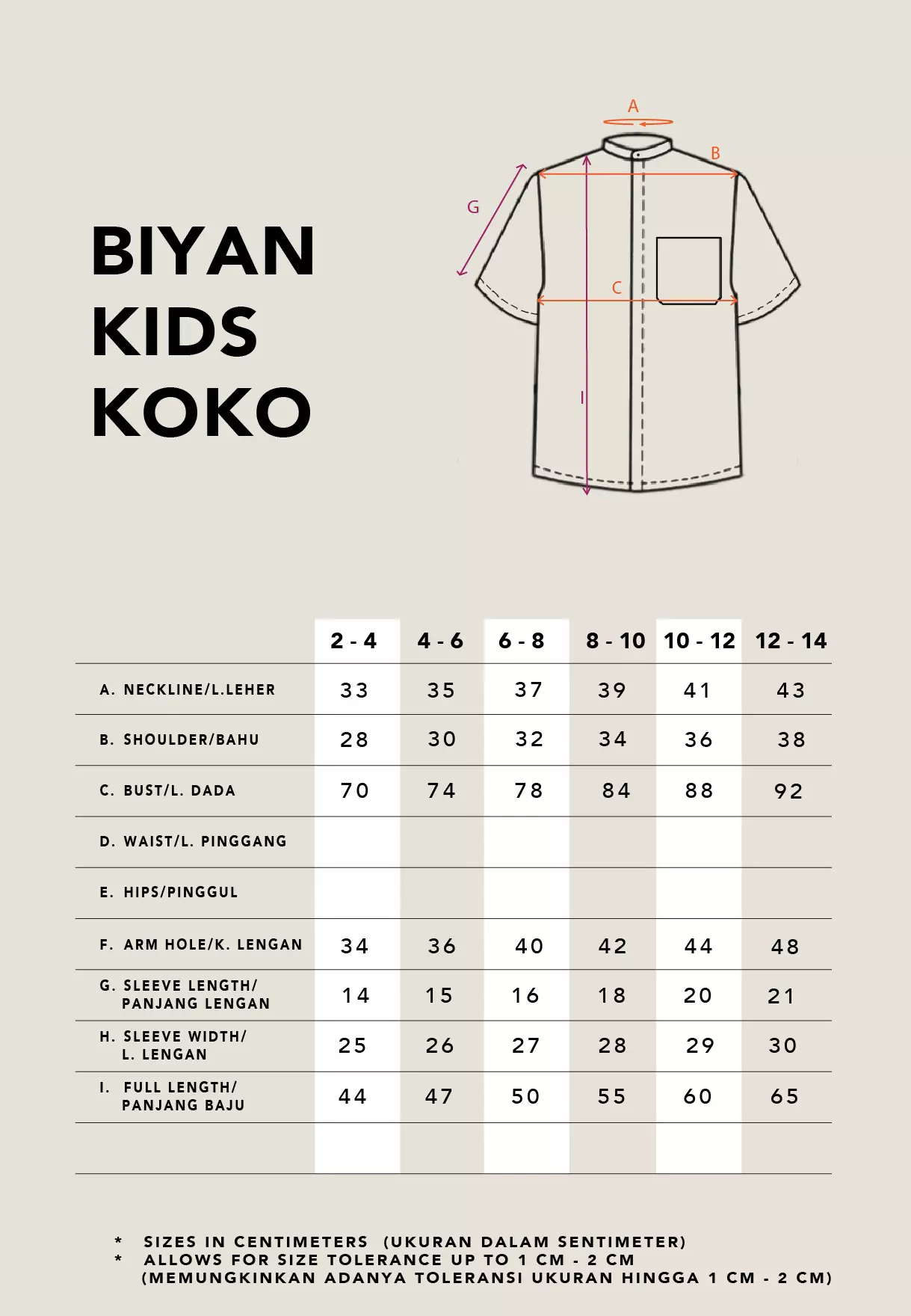 Kami Biyan Short Sleeve Kids Koko Ash