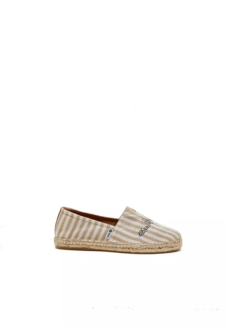 Birch metallic slub stripe women's online espadrilles