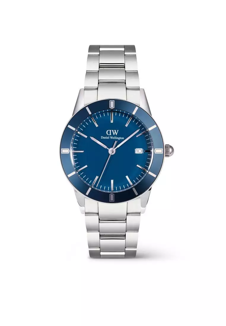 Iconic Paradigma Link Blue Enamel - Men Watch stainless steel watch DW Official Authentic Original jam tanggan lelaki DW jam tangan