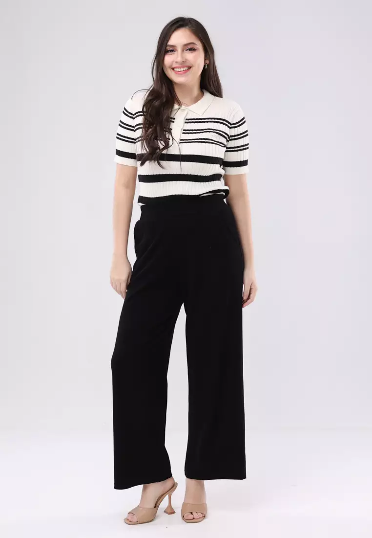 Knitted Wide Leg Pants