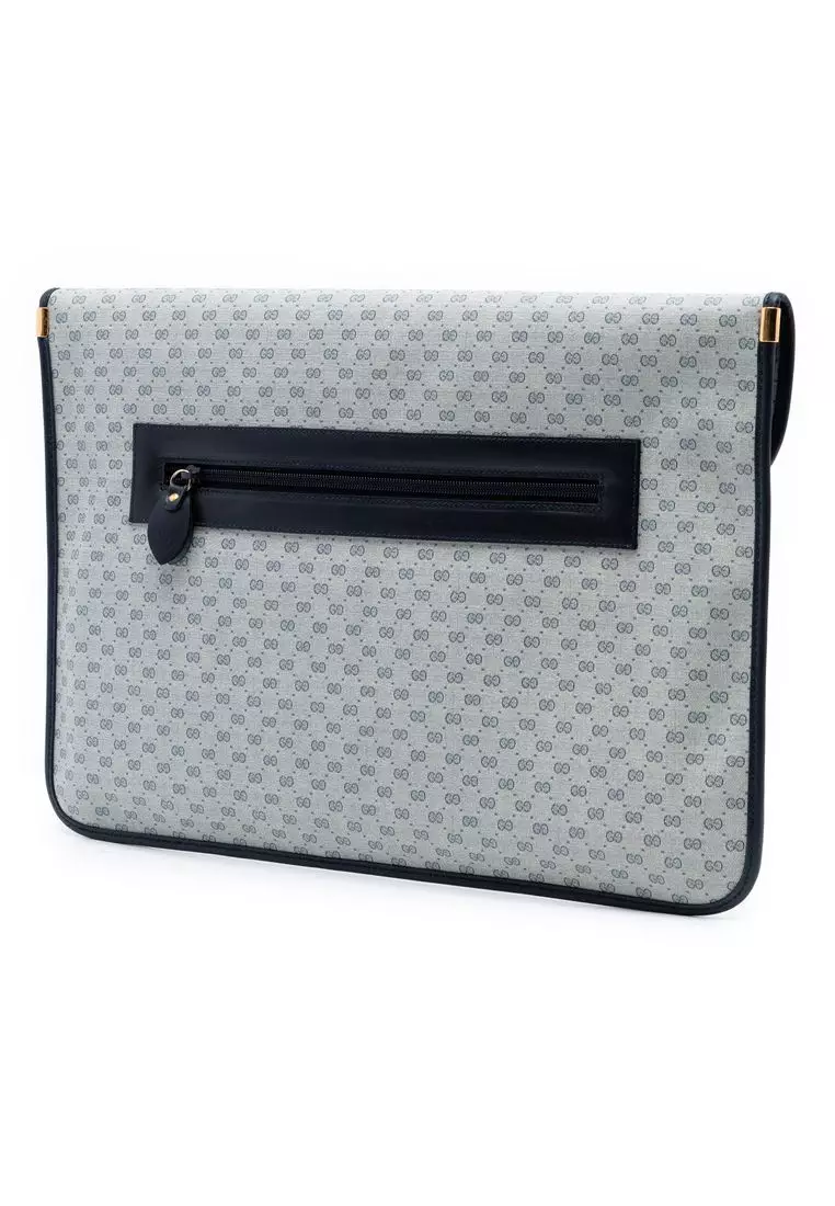 Pre-Loved Gucci Micro Gg Supreme Clutch