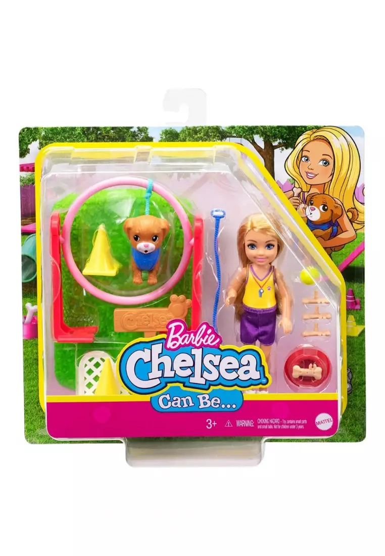 Chelsea Can Be Dog Trainer Playset with Blonde Chelsea Doll (6-in)