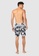 Piping Hot black Mid-Thigh Tropical Sustainable Swim Shorts with Drawstring 0E20DUSD2ADAEAGS_6