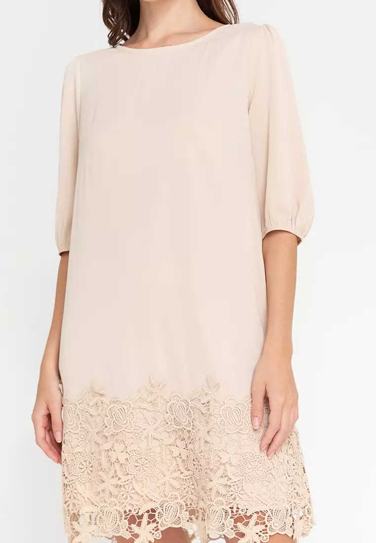 Caleigh Lace Hem Dress