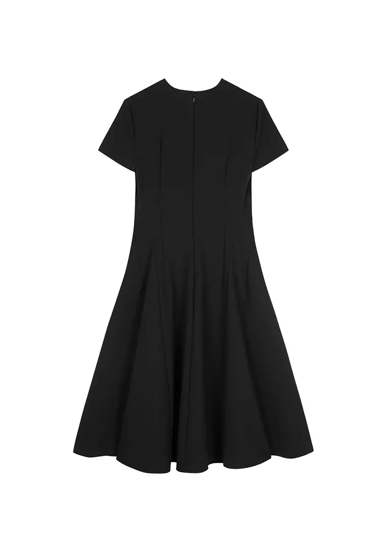 S-Line short-sleeved dress