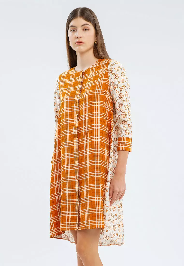 Minimal Cantika Dress Ice Ginger Warna Ice Ginger