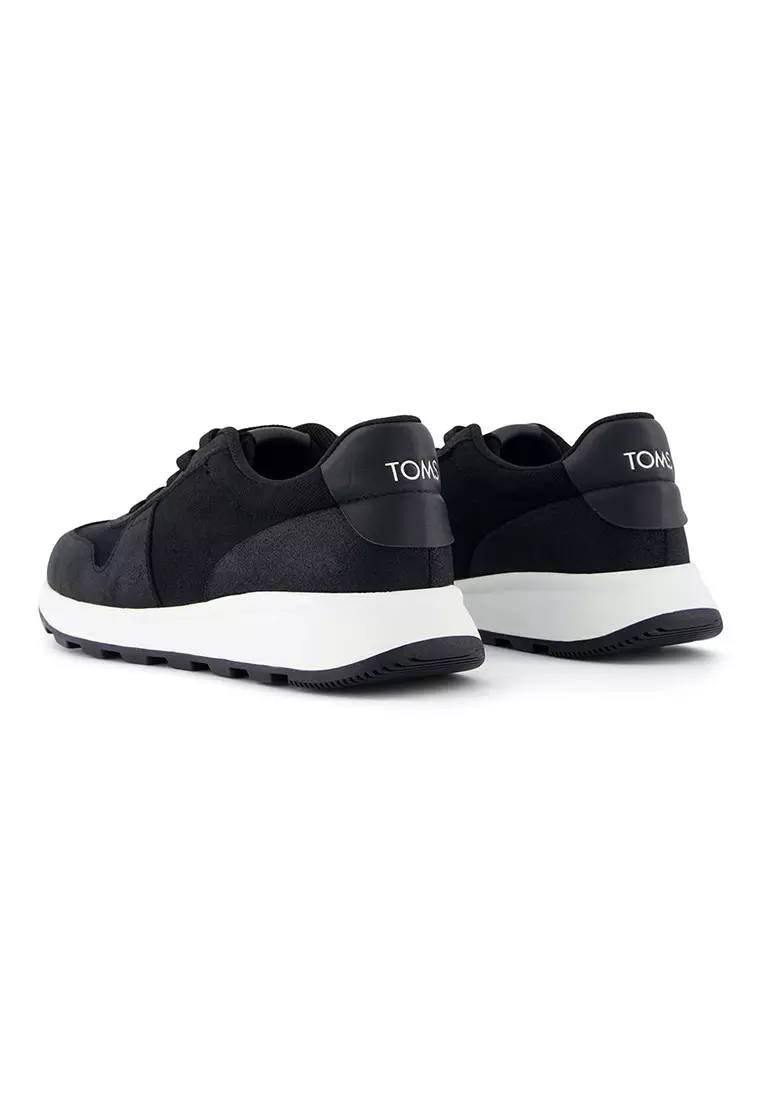 Women TRVL LITE Retro Runner Water Repellent Sneaker - Vintage Black Twill