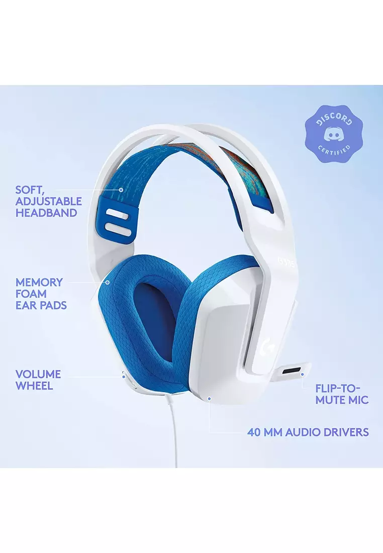 Buy Logitech G Logitech G335 Stereo Wired Gaming Headset (White) 2024