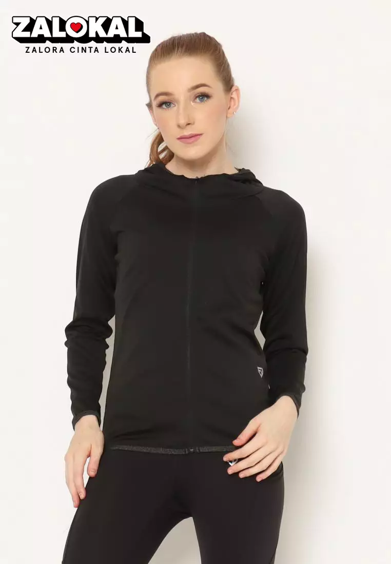 FITWEAR - BELLA B-HOODIE JACKET - BLACK