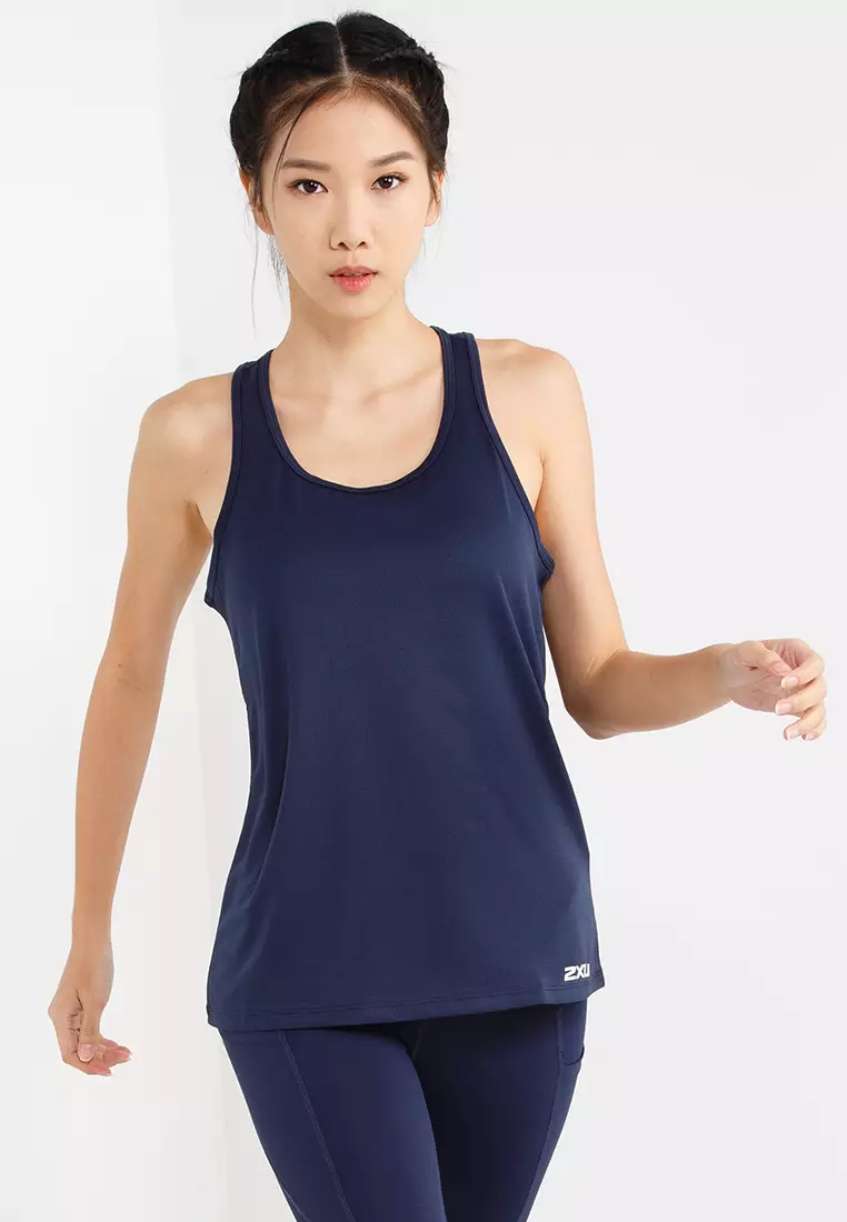 Aspire cropped ribbed cotton-blend jersey tank