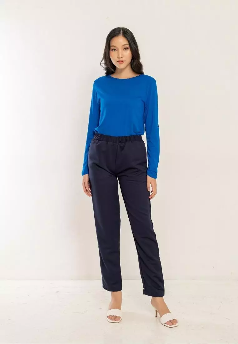 Leyna Reguler Pants Navy