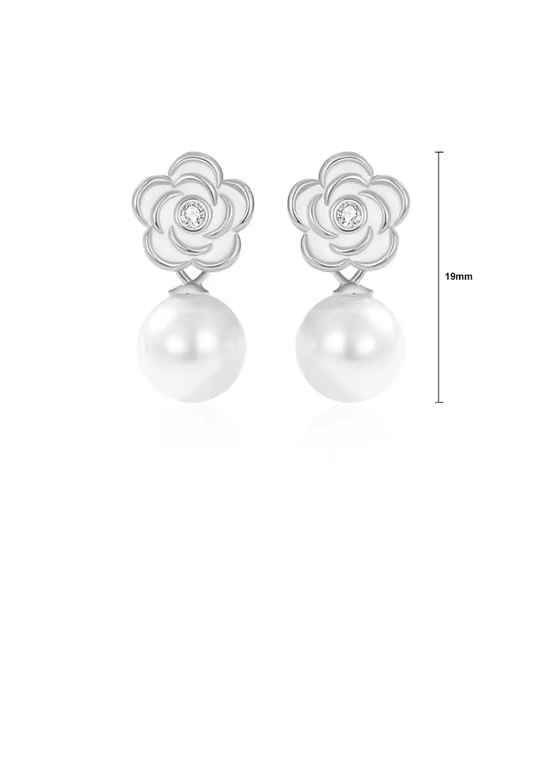Buy Glamorousky 925 Sterling Silver Fashion Vintage Camellia