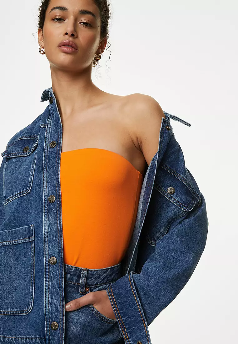 Cotton Rich Bandeau Top