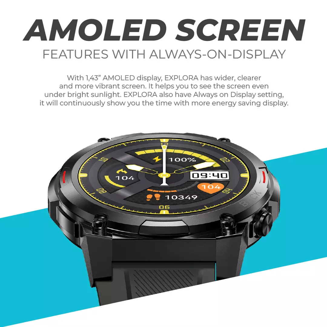 Jam Tangan Digitec Smartwatch EXPLORA Original Garansi Rubber