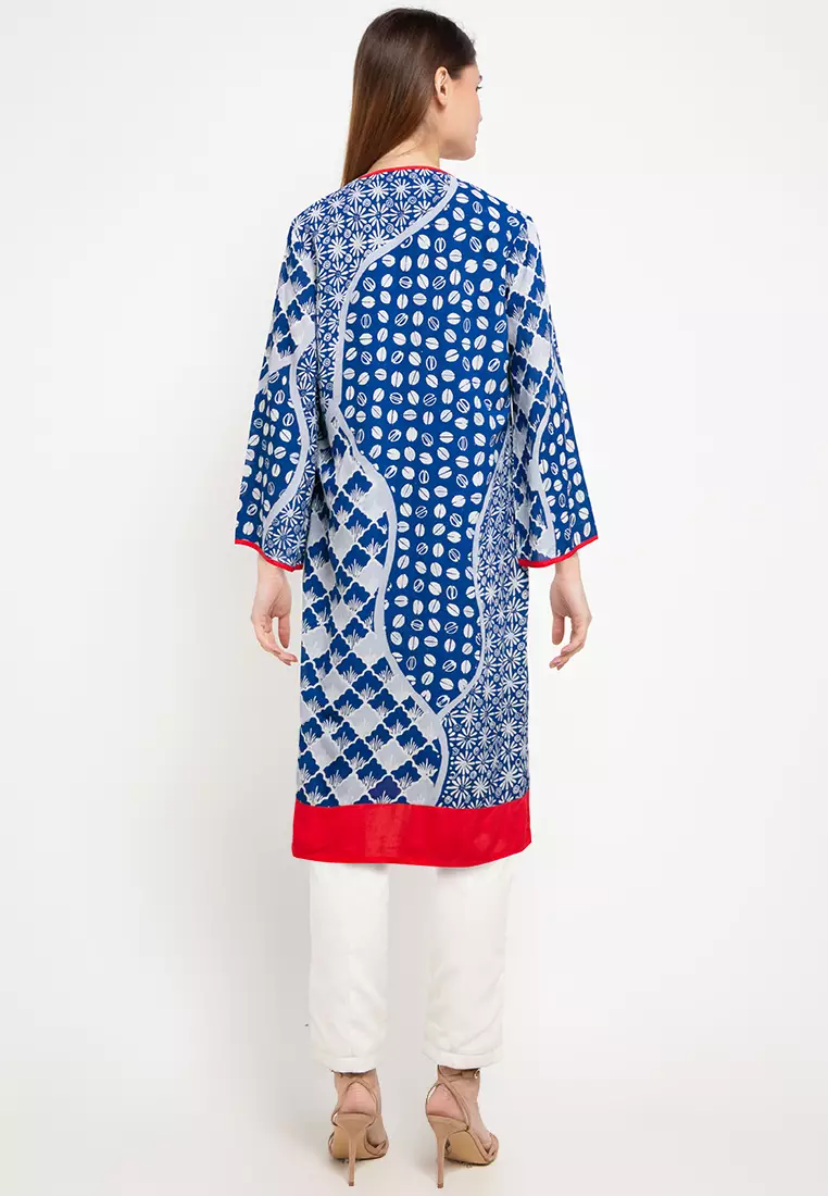 Blazer Batik Wanita - Bhatara Batik Keisya - Atasan Batik Modern Lengan Panjang