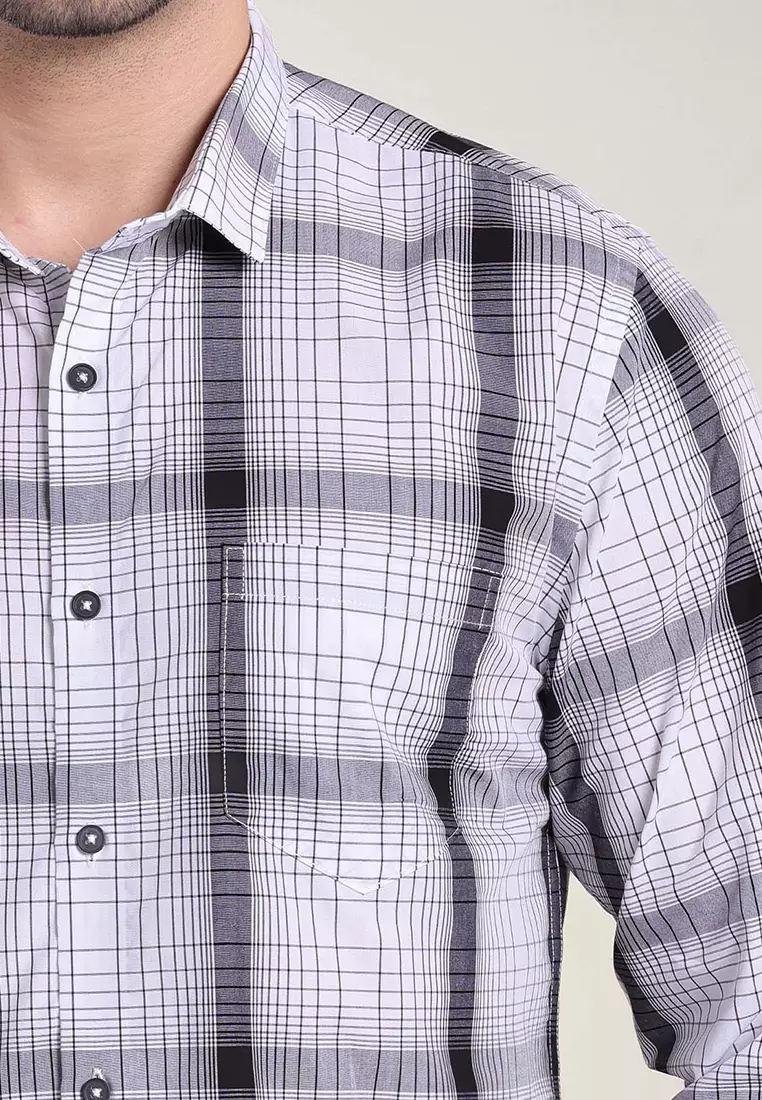 MOC Kemeja Lengan Panjang Pria BILSTON - WHITE