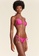 Cia Maritima pink and multi Mira Ruffled Triangle Tie Side Bikini 5A335US2BFBBACGS_2