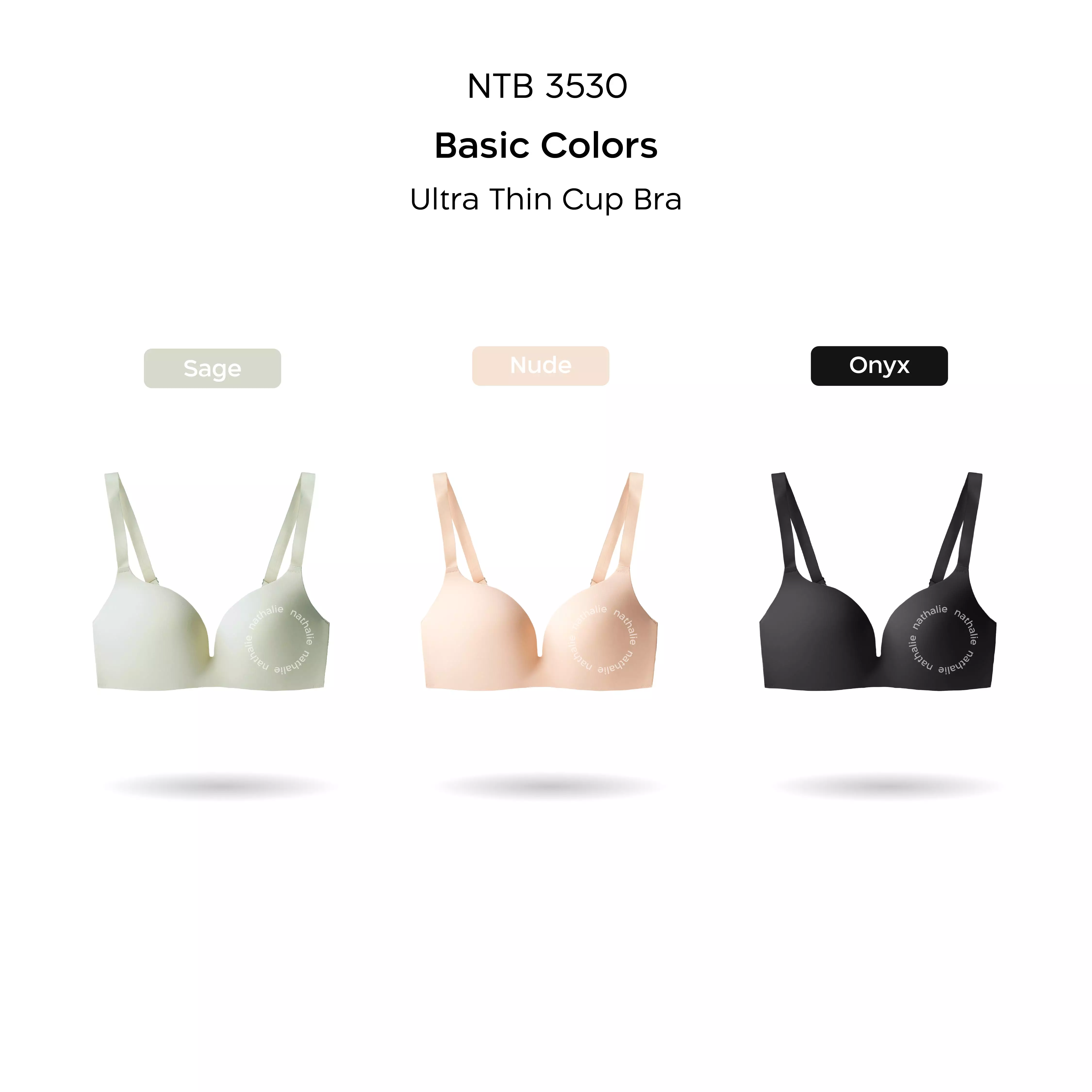 Nathalie Ultra Thin Cup Bra NTB 3530 - Hijau Muda
