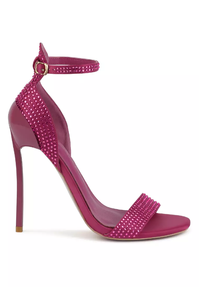 Discount on Rag & Co.  shoes - SKU: Fuchsia Pointed High Heel Party Sandals