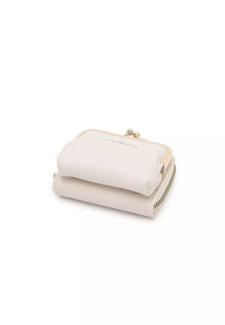 Women's Short Wallet / Purse - White