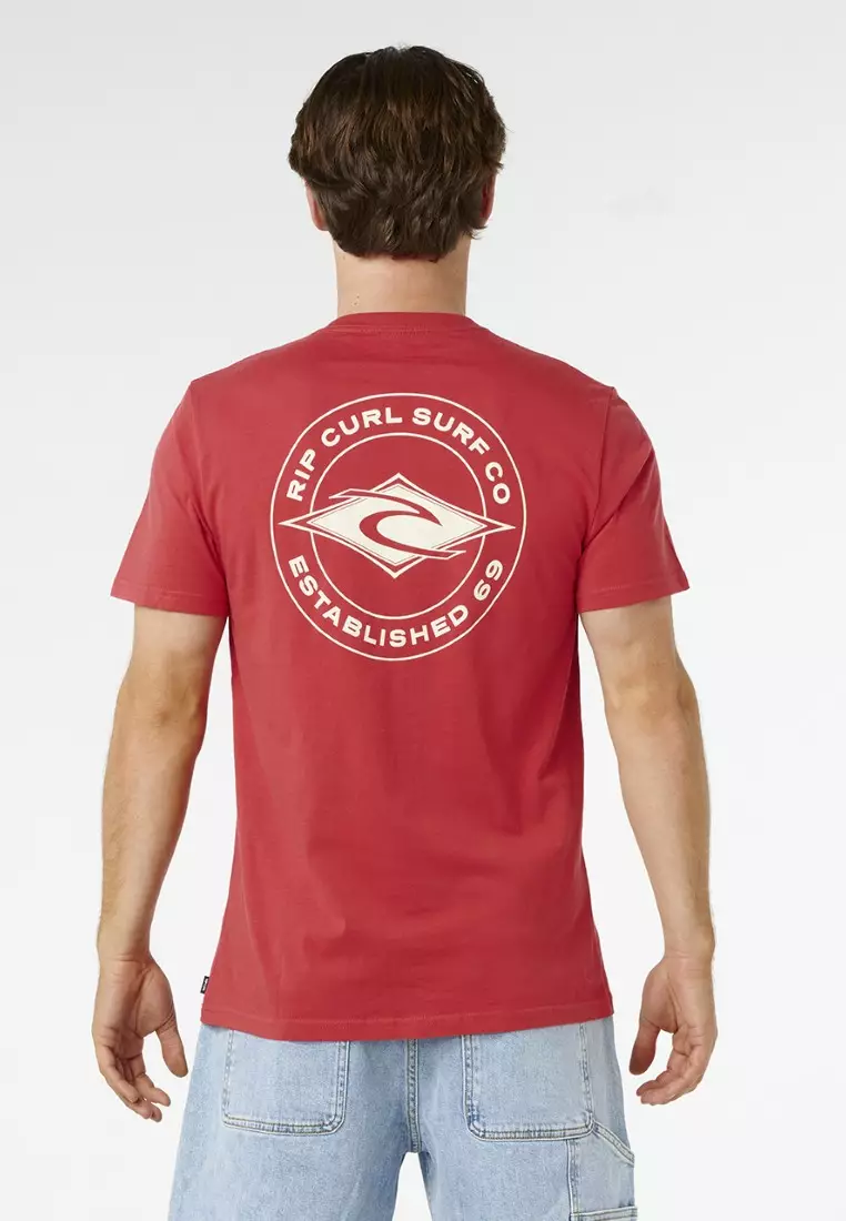Men Staple Tee 0TQMTE-WASHED RED
