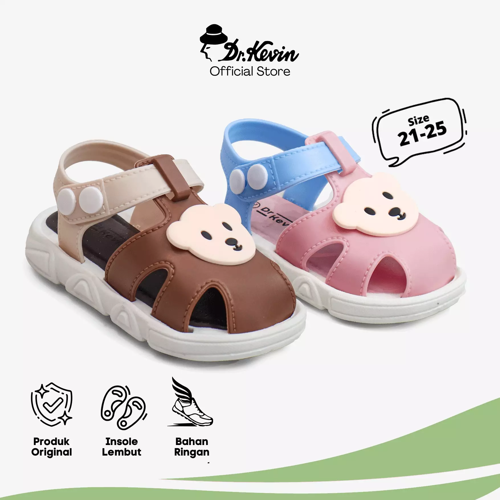Dr. Kevin Kids Sepatu Sandal Bayi Anak Laki-laki & Perempuan Prewalker Bunyi Cit-Cit (Berdecit)161-100