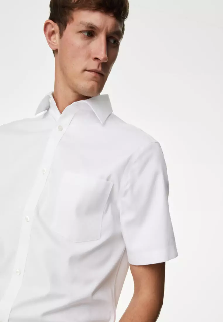 M&S COLLECTION Regular Fit Non Iron Pure Cotton Shirt