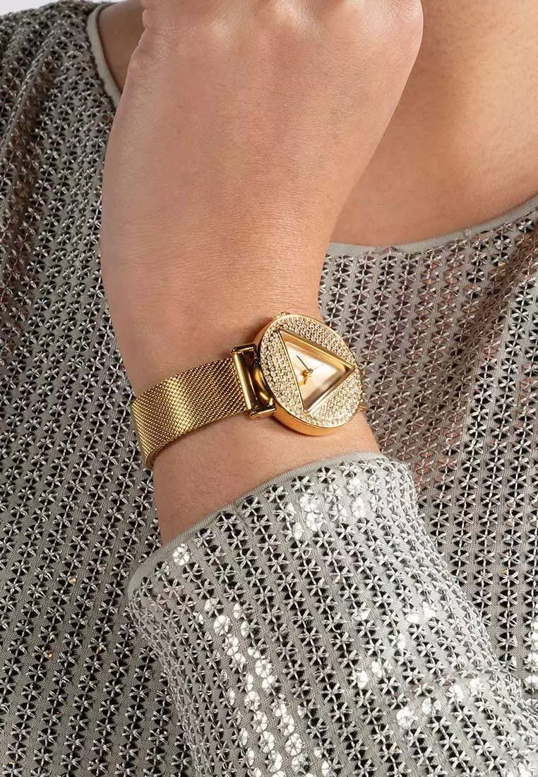 GUESS Ladies Watch MINI ICONIC  Gold Tone - GW0671L2