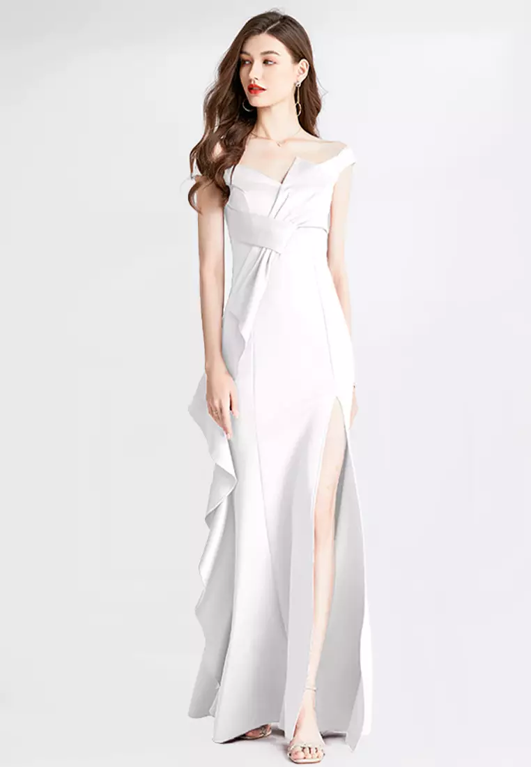 White gown new arrivals online shopping