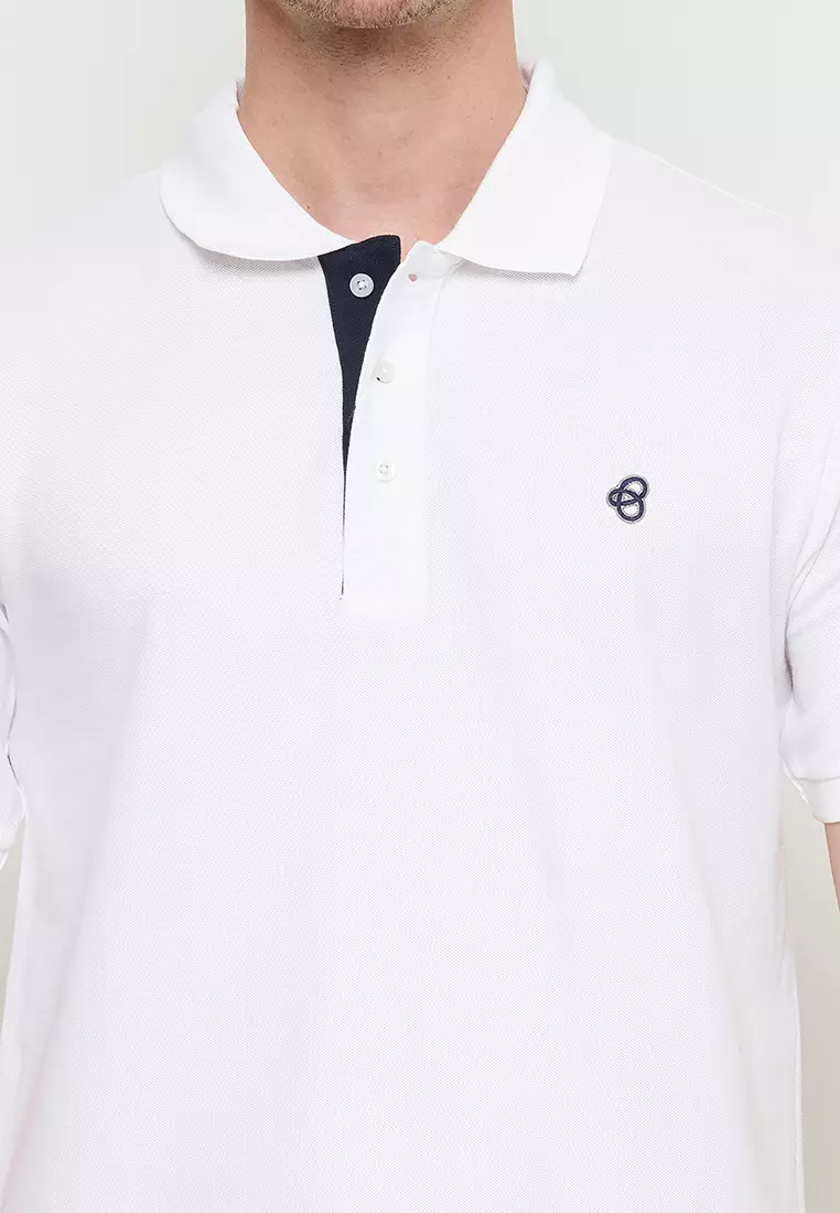 Byford Men Polo Shirt White -WBYPS02SSWHT