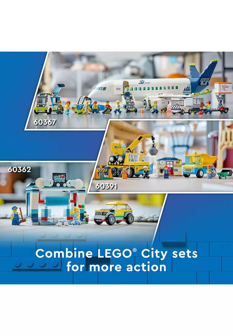 City 60367 Passenger Airplane, Age 7+, Building Blocks, 2023 (913pcs)