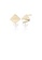 Glamorousky white 925 Sterling Silver Plated Gold Fashion Irregular Geometric Stud Earrings with Freshwater Pearls 12A61AC9AE1A7EGS_1