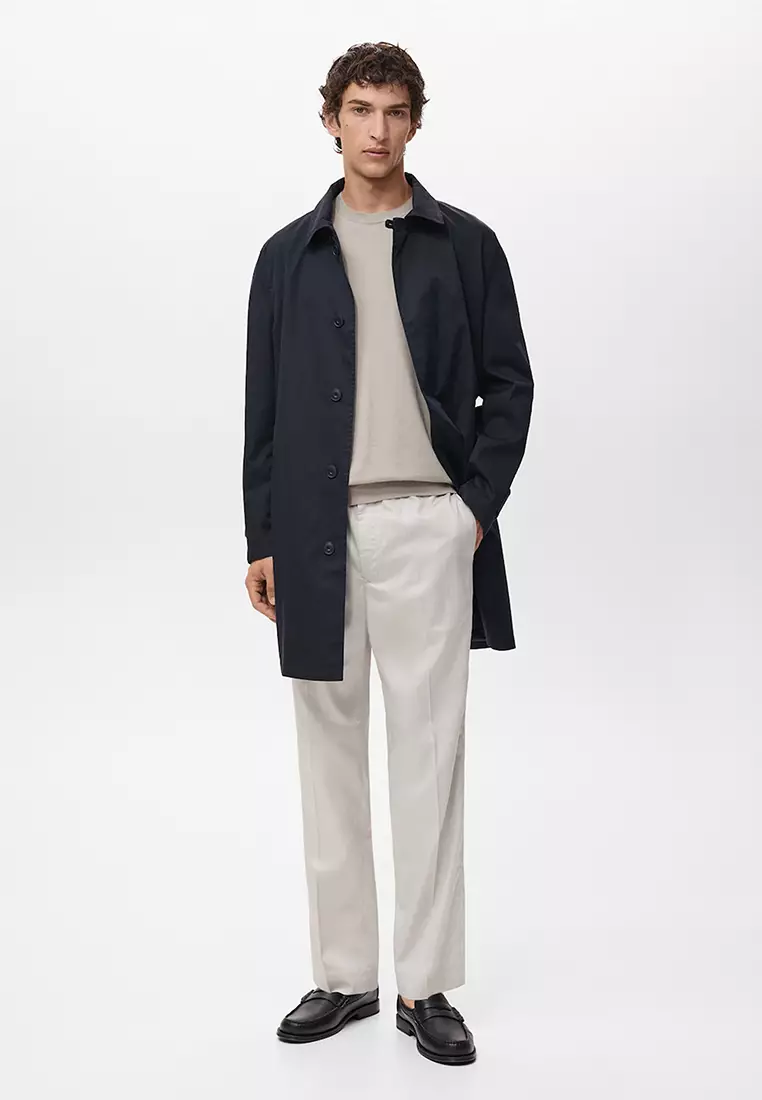 Classic Water-Repellent Trench Coat