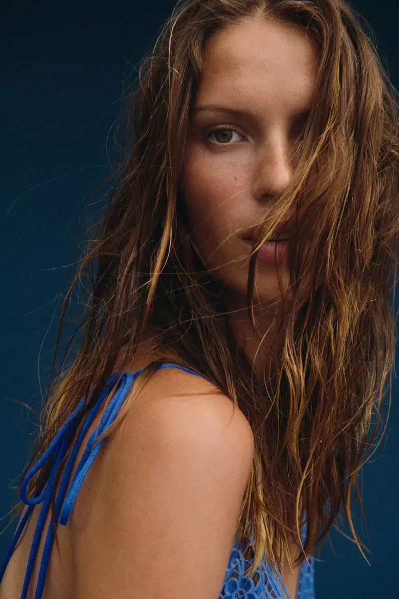 Broderie anglaise tie-strap dress