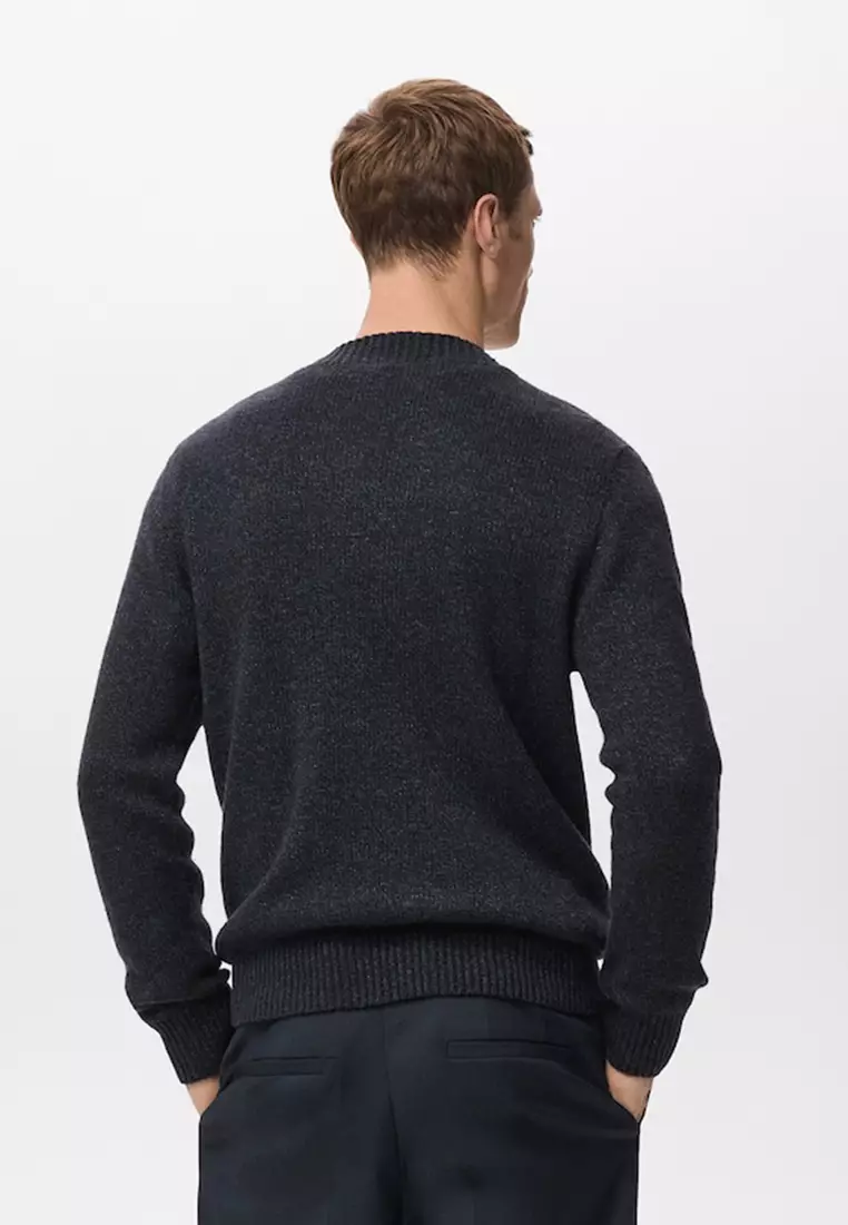 Structured Wool-Blend Knitted Sweater
