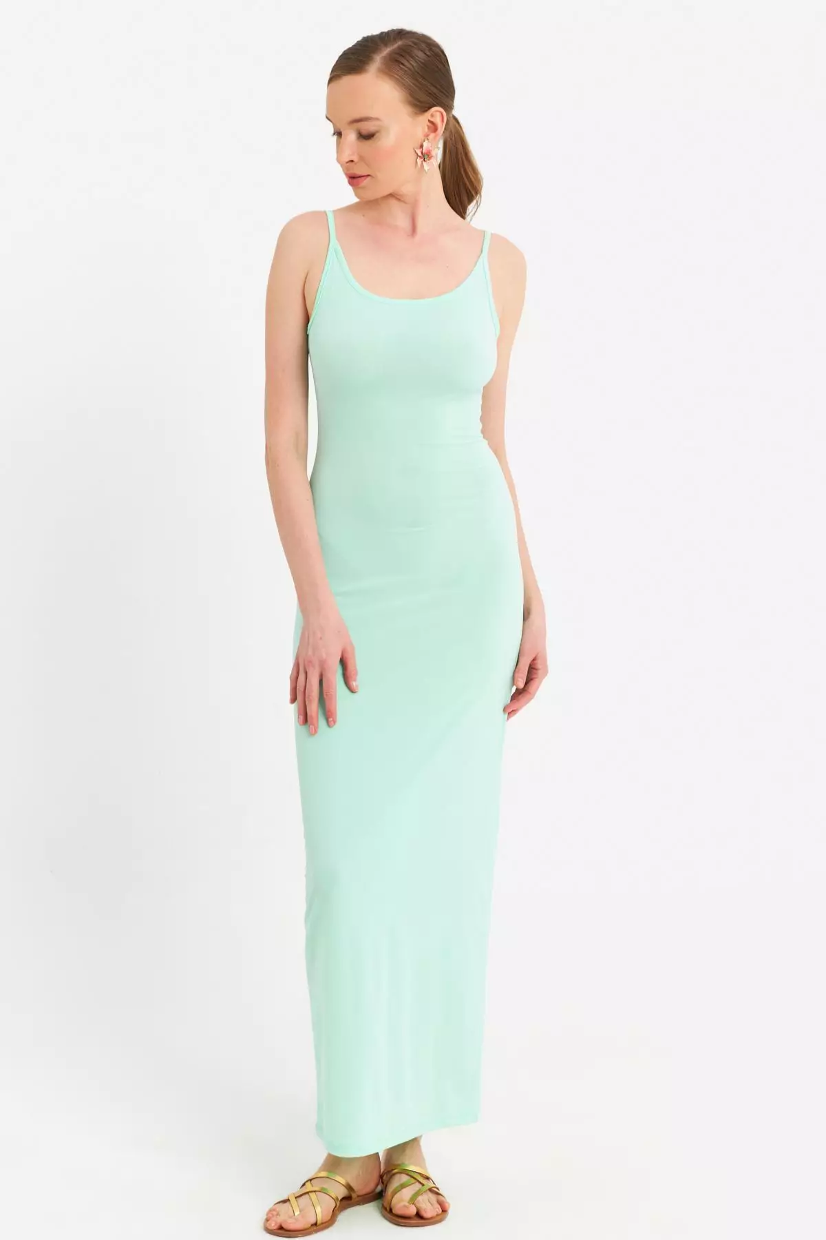 Adjustable Strap Maxi Dress